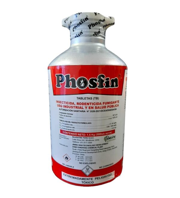 PHOSFIN - INSECTICIDA FUMIGANTE - 500 PASTILLAS