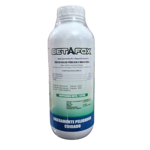 BETAFOX E.C X 1 LT – INSECTICIDA (BETA CIPERMETRINA+BUTOXIDO PIPERONILO)