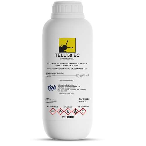 TELL 50 E.C FRASCO X 1 LITRO |PIRIMIFOS METIL 50% | INSECTICIDA ORGANOFOSFORADO